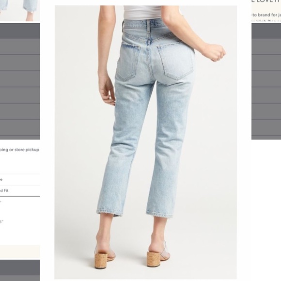 Agolde Riley High Rise Straight Jeans NWT - Picture 2 of 6